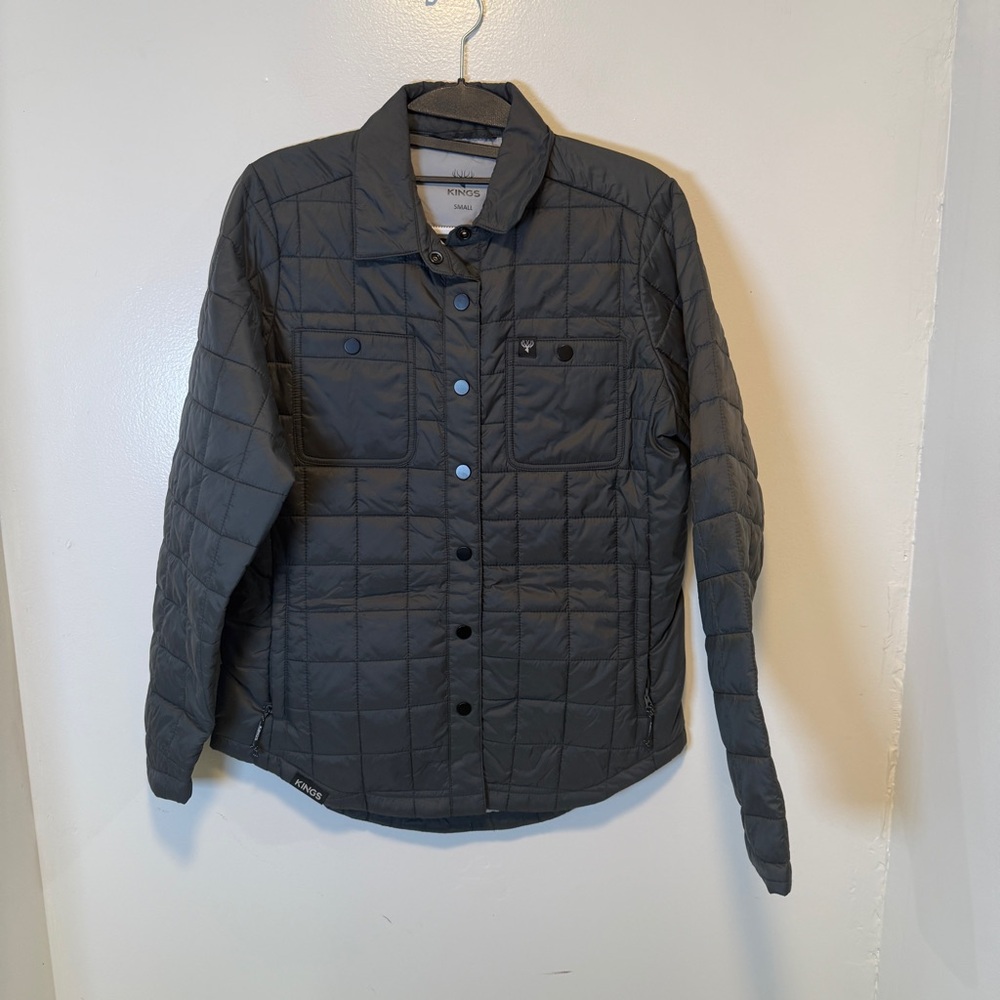 Kings camo bighorn shirt jacket dark charcoal gray women’s size small